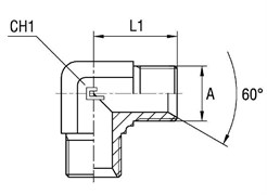 Соединение P90 М 22х1.5 М 22х1.5 302507