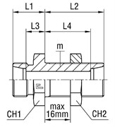 Соединение PD DL08 M14х1.5 (корпус) 103605.1