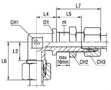Соединение PD90 DL10 M16х1.5 (в сборе) 103706