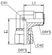 Соединение PN90 ORFS 9/16 (обжатая гайка) 407201