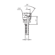 Фитинг DN 06 JIC (Г) 7/16 801703