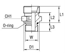 Штуцер FA DL22 UNF 1.1/16