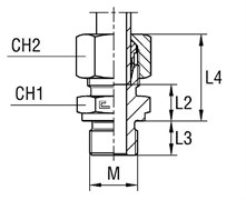 Штуцер FB DL10 M14x1.5 (в сборе) 100406
