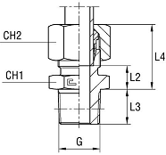 Штуцер FC DL12 BSPT 1/2