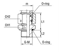 Штуцер FNH DL10 М14х1.5 600806