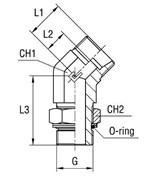 Штуцер FRG45 DS30 BSP1.1/4