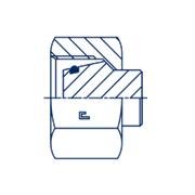 Заглушка VP DS25 с гайкой и o-ring 107321-D