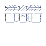 Соединение FH D10 ORFS 11/16 (обжатая гайка) 403802