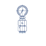 Соединение GCN DL08 М14х1.5 BSP 1/4 (без манометра) 606005