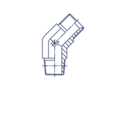 Соединение P45 BSPT 1/2 - BSP 1/2 302604