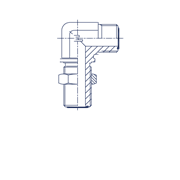 Соединение PD90 D20 ORFS 1.3/16 переборочное 404605