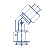 Соединение PN45 DL15 М22х1,5 (корпус) 605508.1