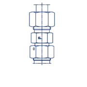 Соединение PNF DL10 М16х1.5 (корпус) не редукционное 606106.1