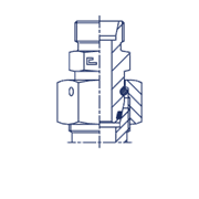 Соединение PNF DS10 М30х2 (корпус) 605421.1