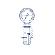 Соединение для манометра D10 JIC 9/16 - G1/4 205603.3