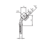 Фитинг DN 12 DKO-S (Г) 22x1.5 14 (45) 801220