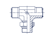 ФИТТИНГ ORFS TEE 10-9/16-18 406202