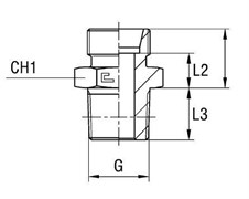 Штуцер FB DL12 BSP 1/4
