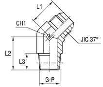 Штуцер FC45 JIC 1.1/16