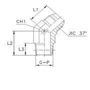 Штуцер FC45 JIC 9/16
