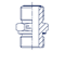 Штуцер FE D25 ORFS 1.7/16 - BSP 1.1/2 400430