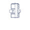 Штуцер FH D10 ORFS 11/16 BSP 1/8 400712